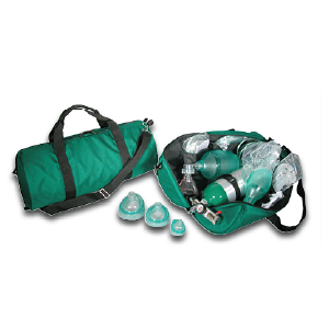duffel bag with oxygen tank
